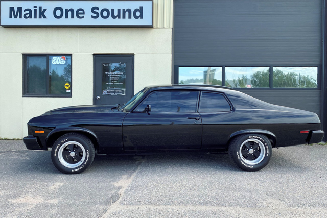 Chevrolet 1974 Nova SS 383 with professional window tint in North Bay